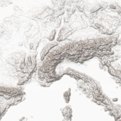 Hillshade terrain